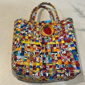 Candy wrapper tote bag